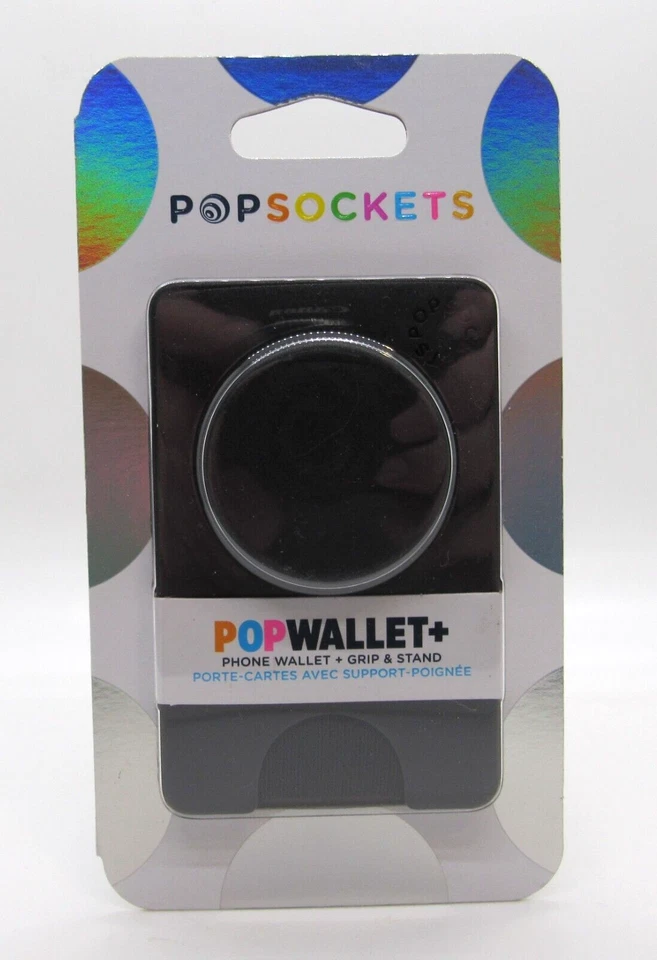 PopSockets Popwallet+ Cell Phone Wallet & Grip Stand Black New - PLEASE READ - Image 1 of 4