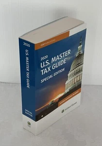 U.S. Master Tax Guide 2020 Walters Kluwer • Special Edition • Paperback - Picture 1 of 3