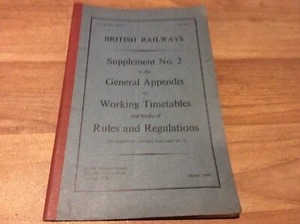 BRITISH RAILWAYS SUPPLEMENT NO 2 -MARCH 1968- BRITISH RAIL BOARD- FREEPOST UK - Picture 1 of 10