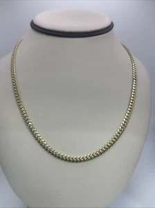10k Yellow Gold Miami Cuban chain 20” 5mm 34.80 Grams - Picture 1 of 4