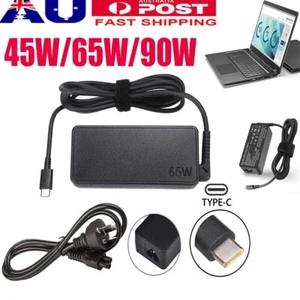 45W 65W 90W USB-C Type-C Adapter Laptop Charger For Lenovo ThinkPad Dell Acer HP - Picture 1 of 22