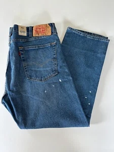 Levi's 501 '93 Straight Leg Stretch Button Front Jeans Paint Splattered W40XL30 - Bild 1 von 3