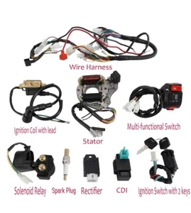 Kit de arnés de bobina de encendido eléctrico estator de cableado AuInLand CDI para ATV de 4 tiempos - Imagen 1 de 8