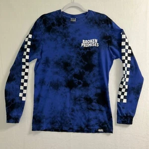 Broken Promises Shirt Langarmshirt Medium zweifarbig Batik - Bild 1 von 9