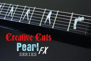 Sexy Girls MOP Fretboard Markers Vinyl Inlay Set Sticker Decal for ANY GUITAR - Picture 1 of 6
