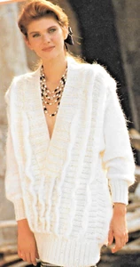 Home Printed Knitting Pattern Ladies Long Jumper Sweater - Bust 34-38 ins - 0005 - Picture 1 of 1
