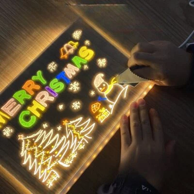 LED Notiztafe Leuchtendes DIY Notiztafel Zeichenbrett Abwischbar Drawing light - Bild 1 von 4