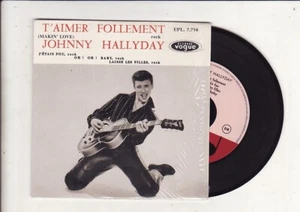 CD EP -JOHNNY HALLYDAY-T AIMER FOLLEMENT-VOGUE 7750-FRENCH - Picture 1 of 1
