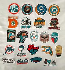 Miami Dolphins Nfl Stickers Football Decals Florida Beach Sports, Fins Up, Miami