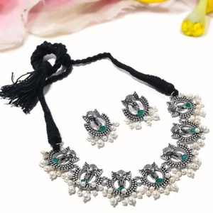 Emerald Gemstone May Birth Mother Chain Engagement Wedding Necklace 925 Silver - Picture 1 of 8