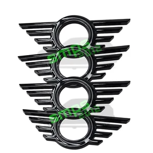 Pin de puerta de metal negro brillante Mini F54 Clubman insignia envolvente logotipo LCI x4 piezas - Imagen 1 de 10