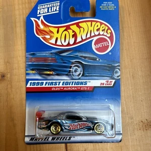 Hot Wheels Olds Aurora GTS-1 Silver 1999 First Editions #911 Mattel 5/26 NEW - Picture 1 of 4