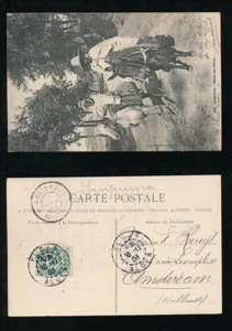 FRANZÖSISCHE KOLONIEN ALGERIEN 1903 PPC PFERDE ESEL - Bild 1 von 3