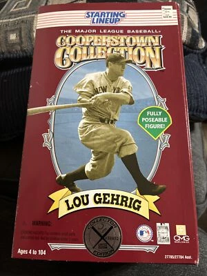 Starting Lineup 1996 Lou Gehrig  Cooperstown Collection 12" Fully Posable Figure - Image 1 of 4