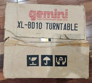 GEMINI BELT SEMI AUTOMATIC TURNTABLE XL-BD10 - BRAND NEW in Box - Picture 1 of 6