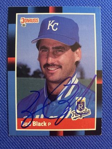1988 Donruss Bud Black #301 Auto Signed Autograph Royals
