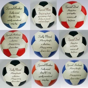 New Loved and Remebered Football Memorial Cemetery Graveside Pot - Picture 1 of 12