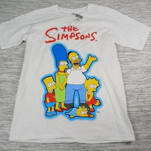 Rue21 T Shirt Men's Small The Simpsons Family Graphic Design White Nostalgia - Picture 1 of 6