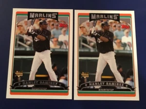 2006 Topps #620 HANLEY RAMIREZ Rookie Lot 2 Florida Marlins Nice Look! - Picture 1 of 1