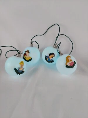 Disney Princess Christmas Tree Decorations String Lights Balls Changing Colors - Image 1 of 4
