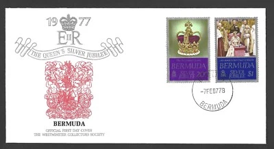 1977 Bermuda Postage - MIXED DENOMINATION - QUEEN ELIZABETH II - FDC - Image 1 of 4