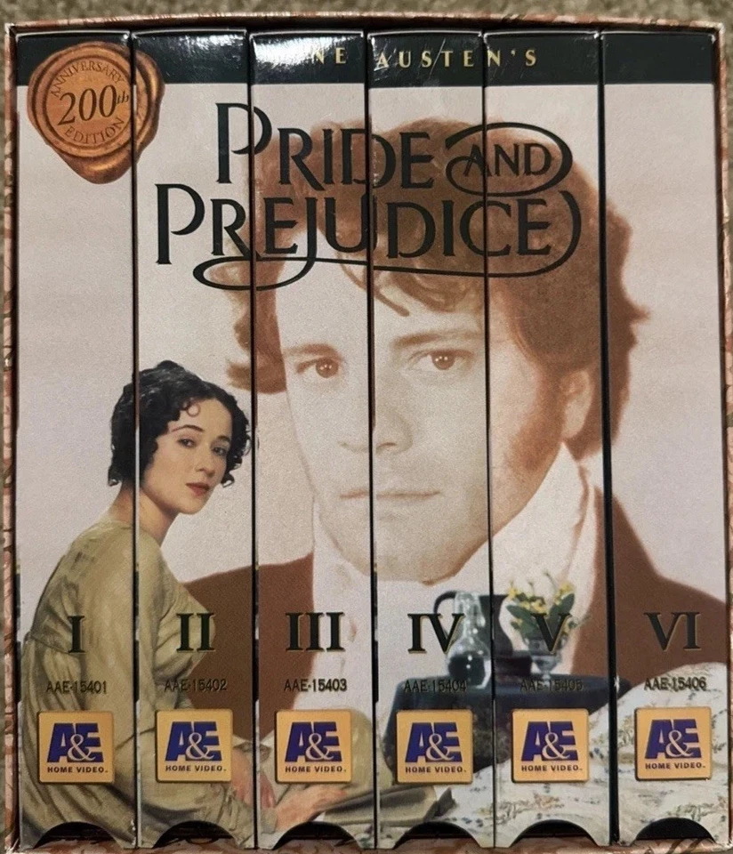 Pride and Prejudice (VHS, 1996, 6-Tape Set) Colin Firth, Jennifer Ehle  LIKE NEW - Image 1 of 1
