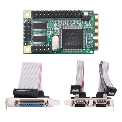 PCI-E Seriell DB9 RS232 Parallel DB25 Adapter PCI-E auf 2 Ports Seriell DB95920 - Bild 1 von 4