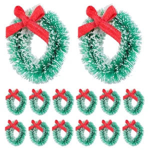  24 Stück Weihnachtsschleife Tischgirlande Herzstück Weihnachtsdekoration - Bild 1 von 17