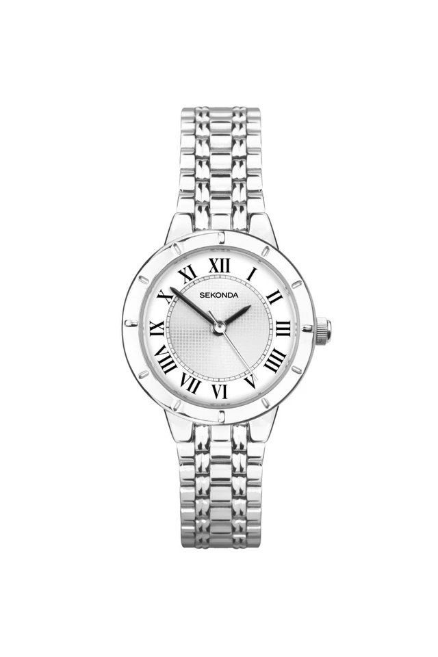 Sekonda Ladies Silver-Tone Alloy 25mm Orologio classico 4338 - Immagine 1 di 1