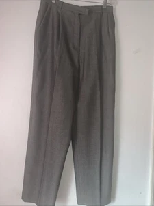 Rafaella Woolmark Gray Pleaded Front Sz. 12 Lined Women Dress Pant 2063 - Picture 1 of 16