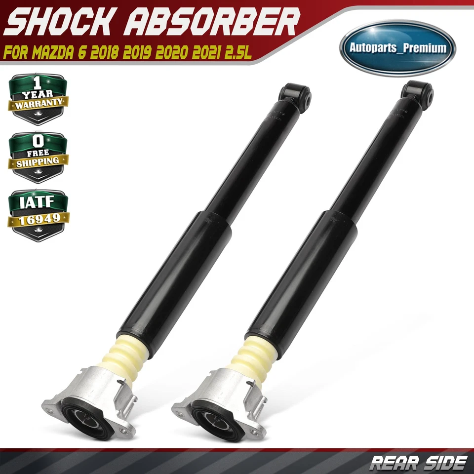 2Pcs Rear Suspension Shock Absorber Assembly w/ Top Mount  for Mazda 6 2018-2021 - Image 1 of 4