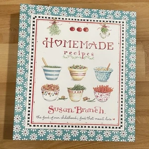 Susan Branch Homemade Recipes Scrapbook Recipe Binder Keeper New Open - Foto 1 di 14