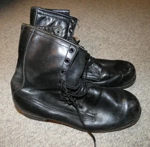 Vietnam War Named USAF Aviation/Pilot's Black Leather Boots (8 1/2) - Picture 1 of 6