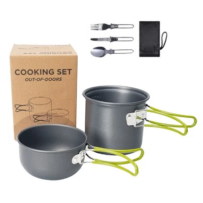 Outdoor Kochgeschirr Set für 12 Wohnmobile kompakt und einfach zu verstauen - Bild 1 von 4