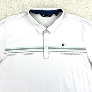 TravisMathew Polo Herren XXL Weiß Pima Baumwolle Poly Performance Golf Kurzarm - Bild 1 von 8