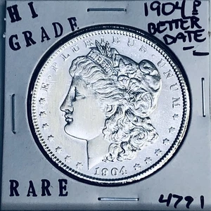 1904 P MORGAN SILVER DOLLAR HI GRADE GENUINE U.S. MINT RARE COIN 4791 - Picture 1 of 3