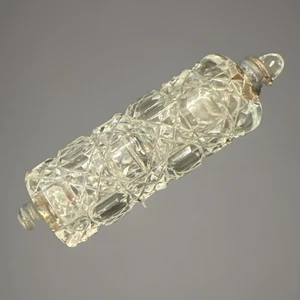 Antigua botella de perfume de cristal cortado doble extremo aroma checo ópera dañada - Imagen 1 de 11