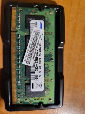 Samsung Laptop RAM 1GB 2Rx16 PC2-5300S-555-12-A3 Working Pull - Image 1 of 2