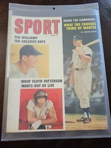 Mickey Mantel & Ted Williams June 1959 Sport Magazine Cover EX - Picture 1 of 2