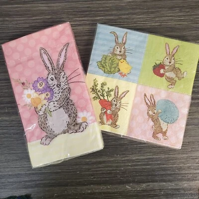 World Market Easter Bunny Rabbit Spring Colorblock Paper Napkins, 2 ea. 16 ct. - Image 1 of 4