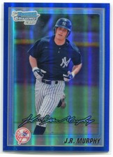 2010 Bowman Chrome Prospects Blue Refractor 96a J. R. Murphy Rookie 195/250
