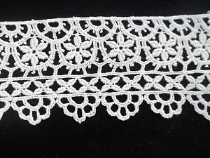 Vintage Off White Lace 2 1/2 inch wide 14 inch long Needlework CL80 - Picture 1 of 10