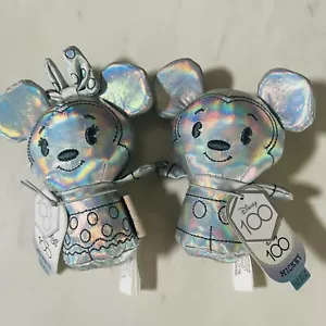 Hallmark Itty Bittys Disney 100 Topolino Minnie Set Argento Iridescente Nuovo - Foto 1 di 6