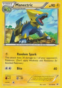 Manectric 25/108 Pokemon Card Roaring Skies Set 2015 - Picture 1 of 2