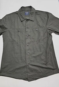 Abercrombie & Fitch Herren Large olivgrün Knopfleiste Shirt - Bild 1 von 19
