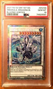 PSA 10 Yugioh Trishula, Dragon of the Ice Barrier 1st Edition Starlight Rare - Picture 1 of 2