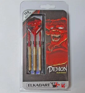 ELKADART Demon Brass 16g - Soft Tip Dart - Dartpfeile - Etui - Messing - Bild 1 von 4