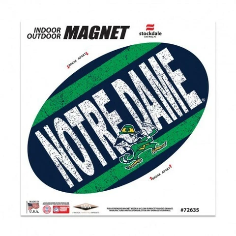 Notre Dame Fighting Irish Magnet Outdoor Rated Vinyl Auto Fridge NCAA College Cover
