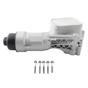 1x New Oil Cooler Filter Housing Sliver Aluminum for Mini Cooper 2014–2020 - Picture 1 of 12