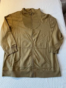 Mod-O-Doc casual elegance light brown women’s large/sz 4 zippered - Picture 1 of 18